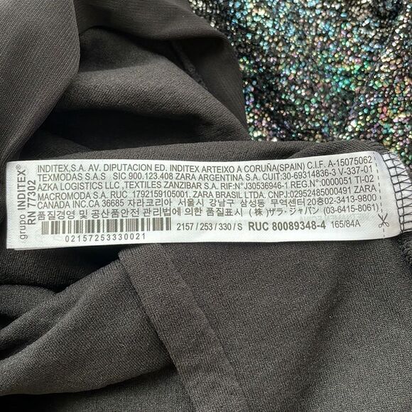 Zara Shiny Glitter Off The Shoulder Bodysuit. Size Small. - Picture 11 of 12